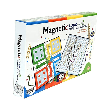 Ratnas Magnetic Ludo With Snakes And Ladders 